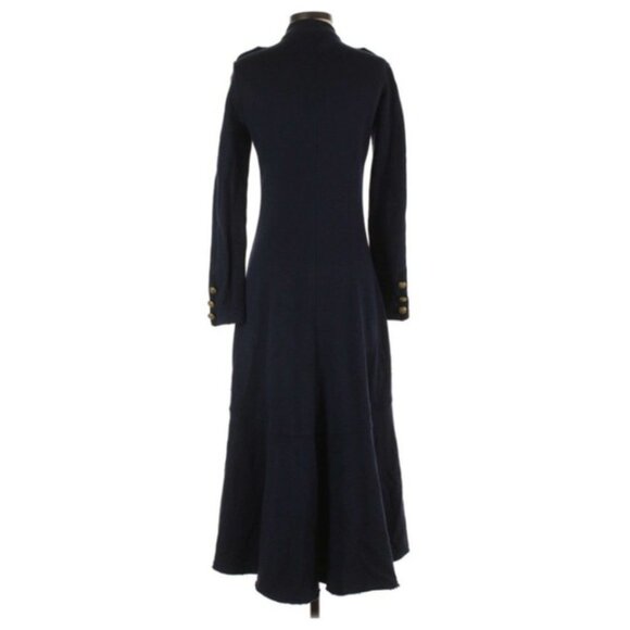 DENIM and SUPPLY RALPH LAUREN Navy BLUE Long Military Officer's Coat Small - Picture 5 of 16
